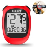 M3 Mini GPS Bike Computer, Wireless Bike Odometer and Speedometer Bicycle Computer IPX5 Waterproof Cycling Computer with LCD Display for Outdoor Men Women Teens Bikers